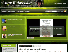Tablet Screenshot of annerobertson.org
